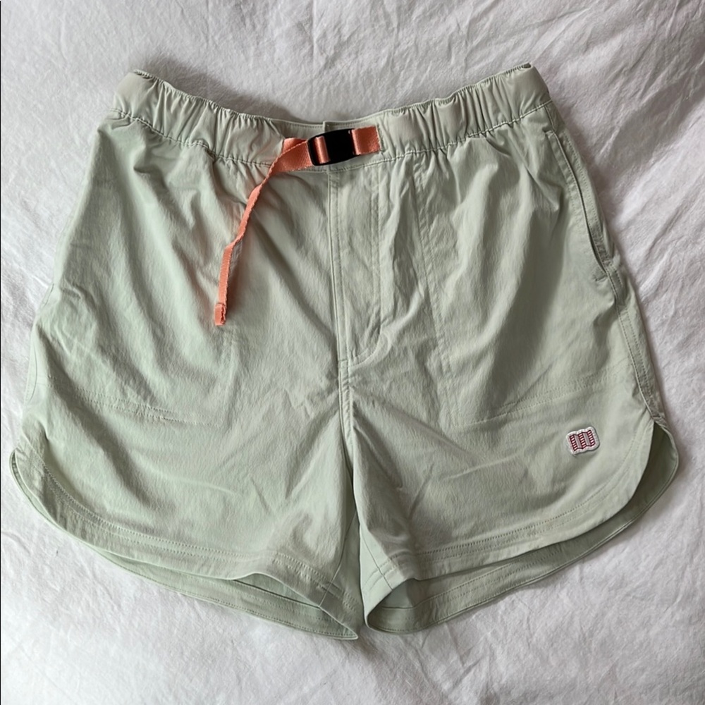Topo Designs Mint Green River Shorts